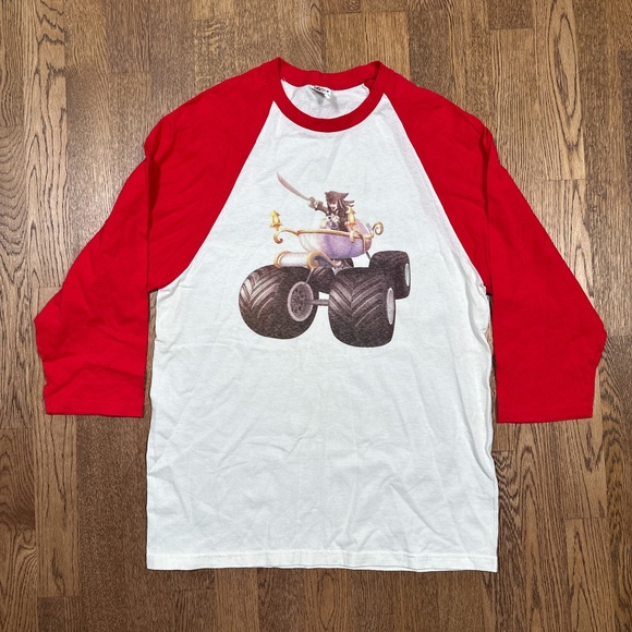 Disney Infinity 1.0 Video Game Jack Sparrow Promo 3/4 Sleeve T Shirt Mens M - Picture 1 of 8